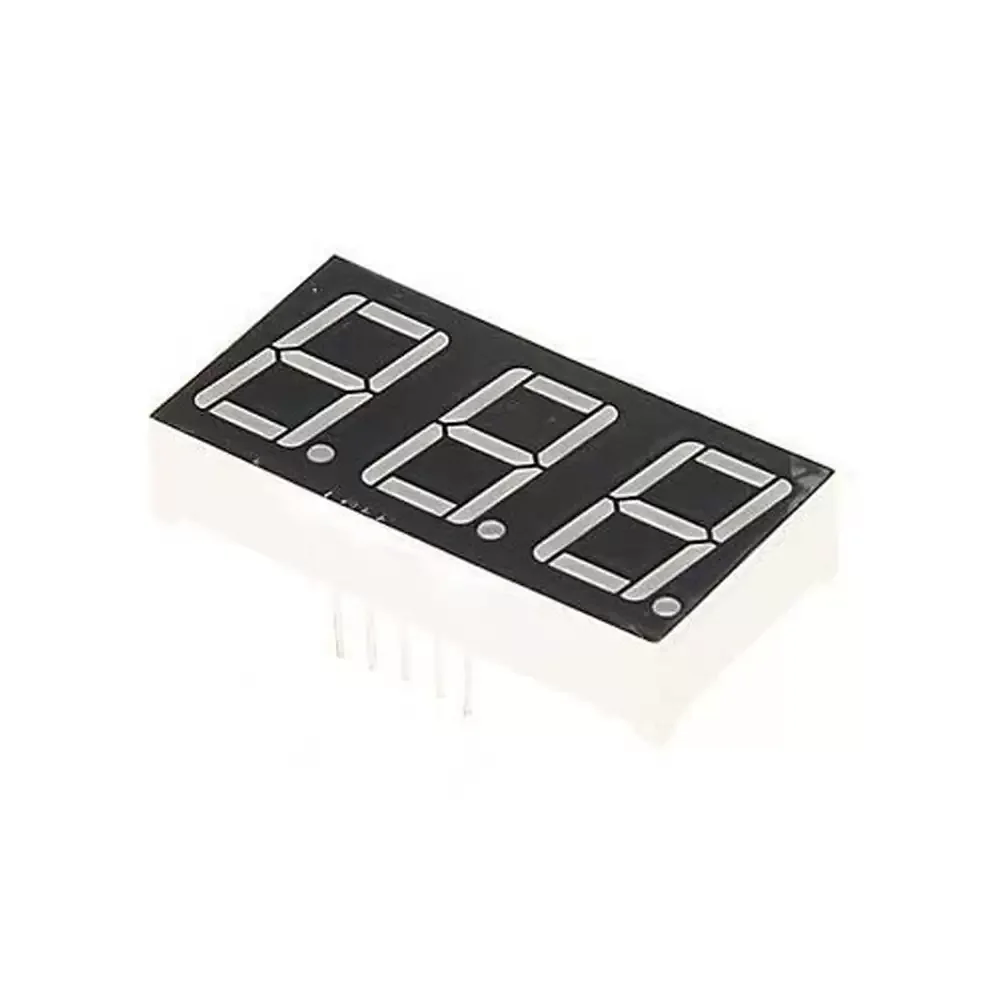 Display 3 Digitos 7 Segmentos De 0.56" Rojo Catodo 19x38mm