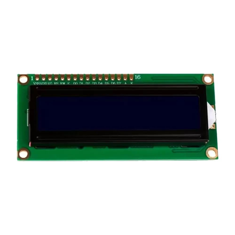 Display Lcd 16x2 1602a Fondo Azul Letras Blancas
