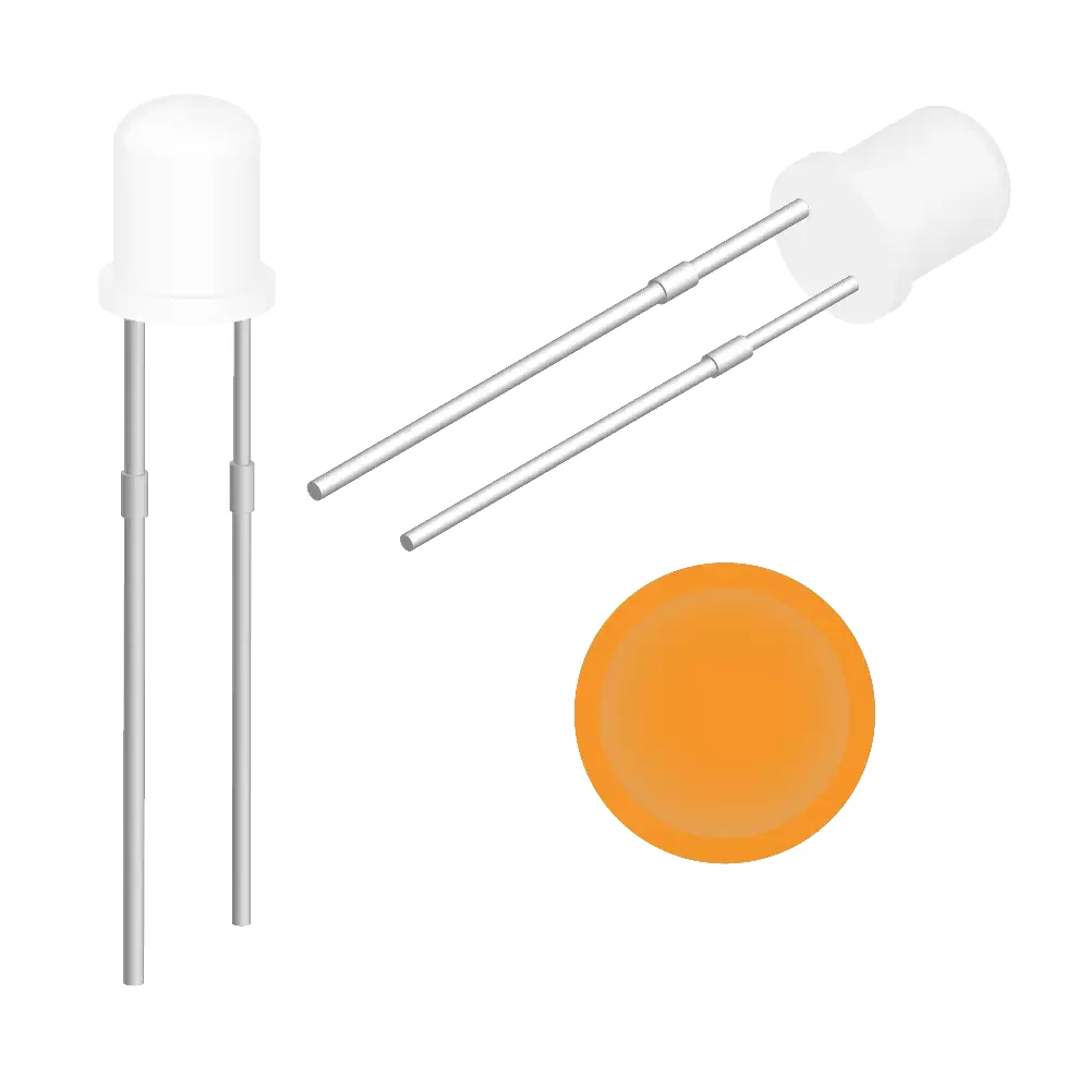 Led Ultrabrillante Naranja De 3mm