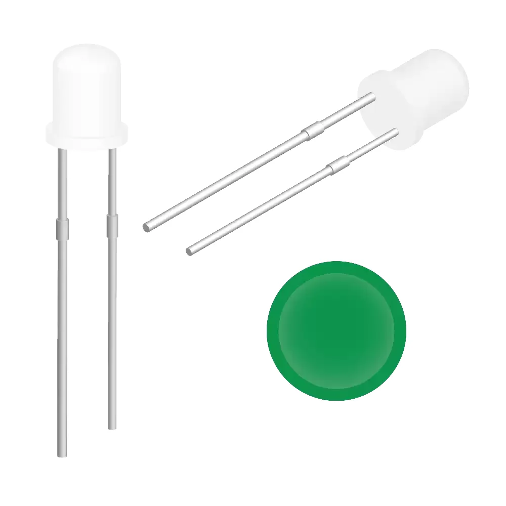 Led Ultrabrillante Verde De 3mm