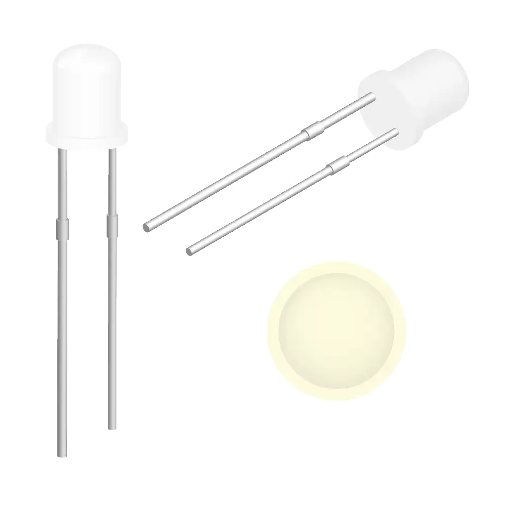 Led Ultrabrillante Blanco Calido De 3mm