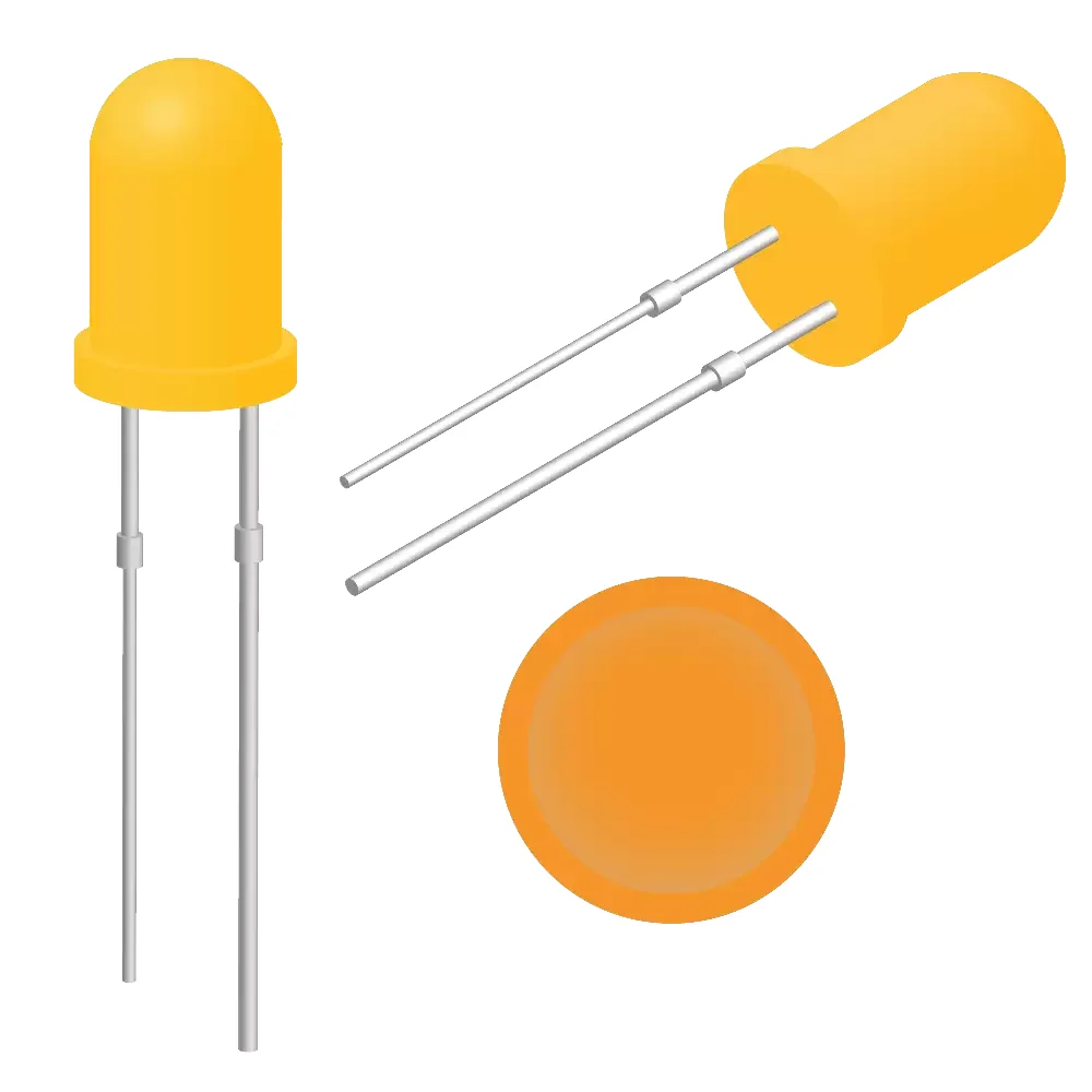 Led Naranja 5mm Difuso 1.8-2.2v 20ma