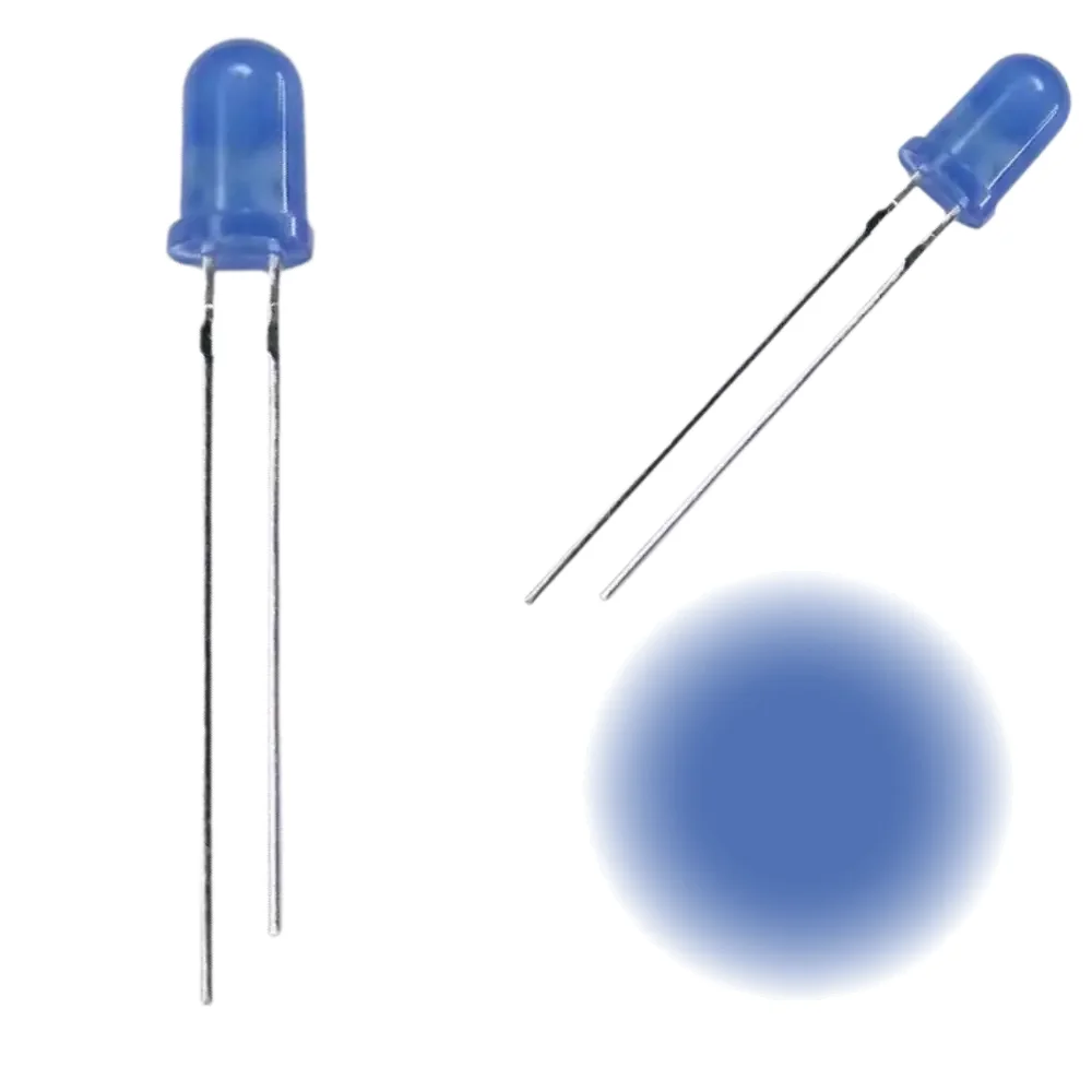 Led Azul 3mm Difuso 2.8-3.2v 20ma